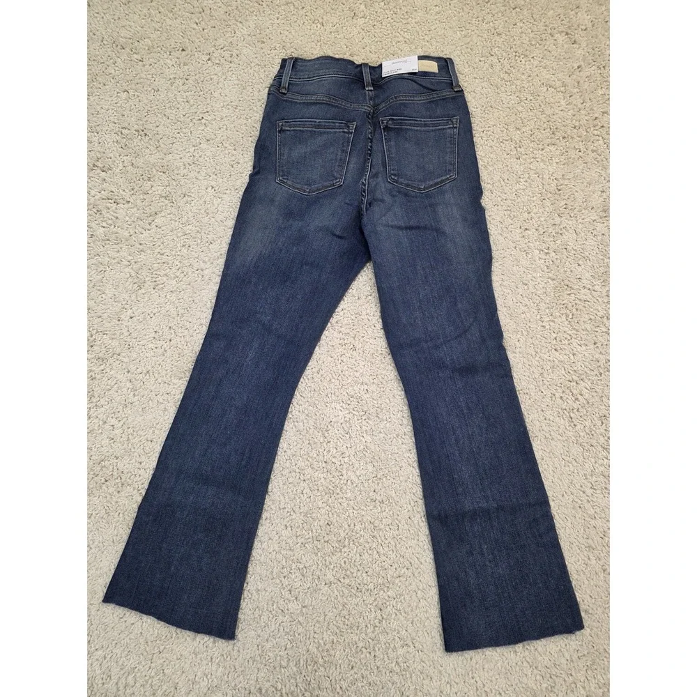 Skinnygirl Jeans Womens 25 High Rise Julie Crop Flare Injeanious Stretch Studded